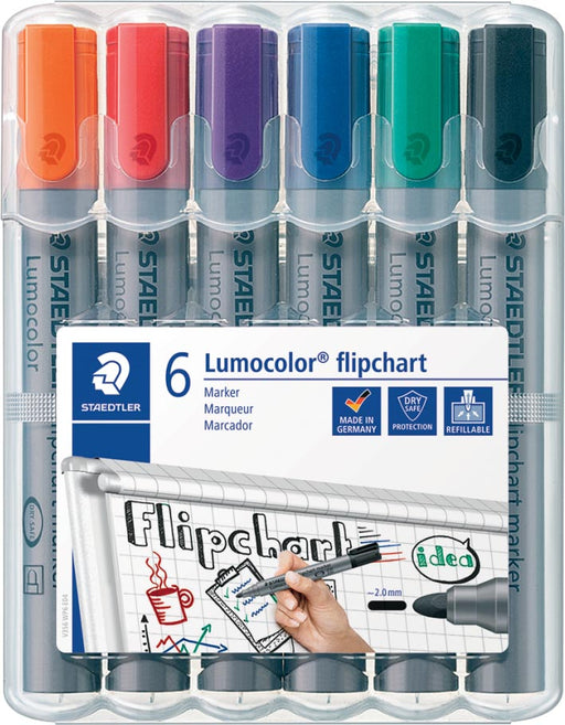 Staedtler merkstift Lumocolor Flipchart 6 stuks 5 stuks, OfficeTown