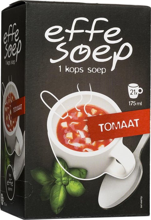 Effe Soep 1-kops, tomaat, 175 ml, doos van 21 zakjes