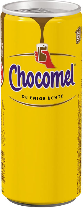 Chocomel chocolademelk, 25 cl blik, vol, pak van 24 stuks