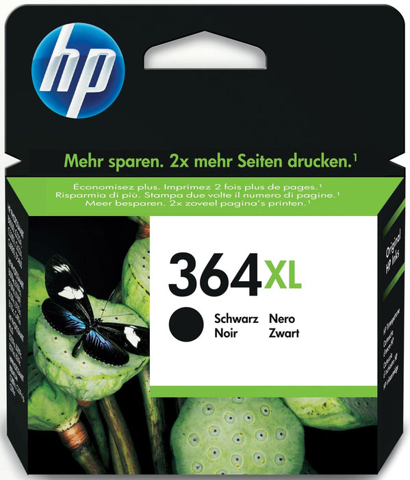 HP inktcartridge 364XL, 550 pagina's, OEM CN684EE#301, zwart, met beveiligingssysteem