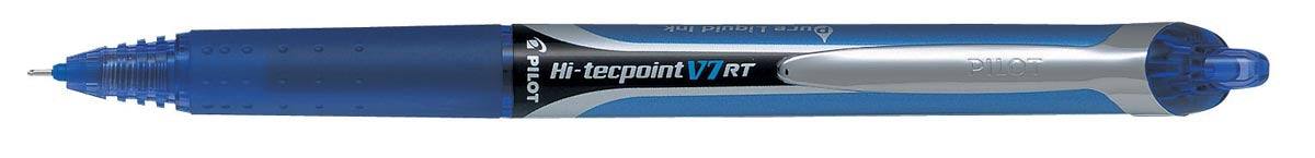 Pilot Roller Hi-Tecpoint V7 RT Retractable, schrijfbreedte 0,35 mm, blauw 12 stuks
