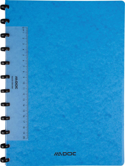 Adoc Classic notitieboek, A4-formaat, 144 pagina's, commercieel geruit, in verschillende kleuren