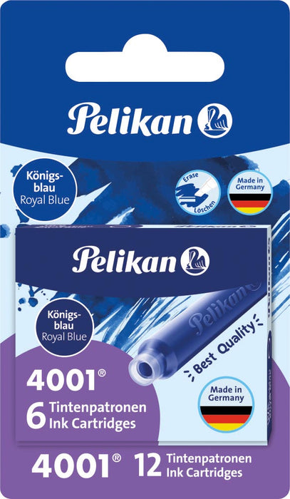 Pelikan inktcartridge 4001 - Blister 2 x 6 stuks