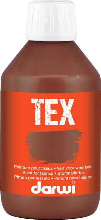 Darwi textielverf Tex, 250 ml, donkerbruin 12 stuks