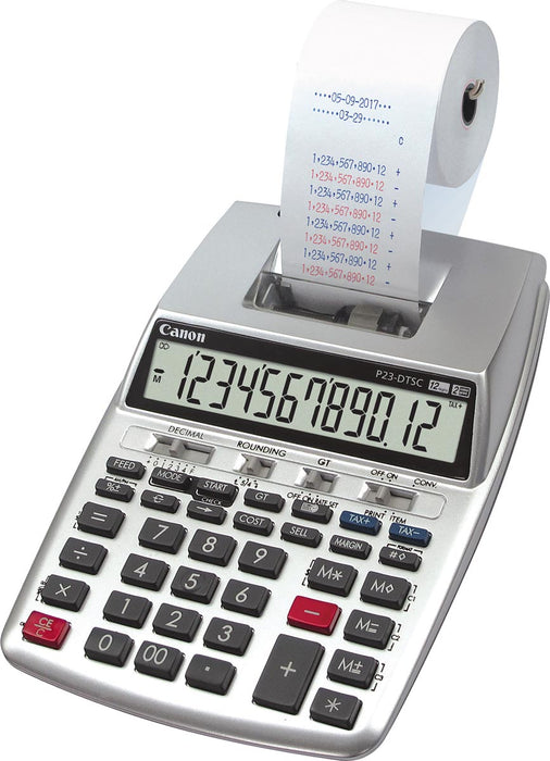 Canon bureau calculator met telrol P23-DTSC II