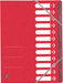 Elba Oxford Top File+ sorteermap, 12 vakken, met elastosluiting, rood 12 stuks, OfficeTown