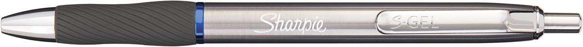 Sharpie S-gel roller, medium punt, zwarte inkt, blister van 2 stuks in metallic kleuren met 2 vullingen