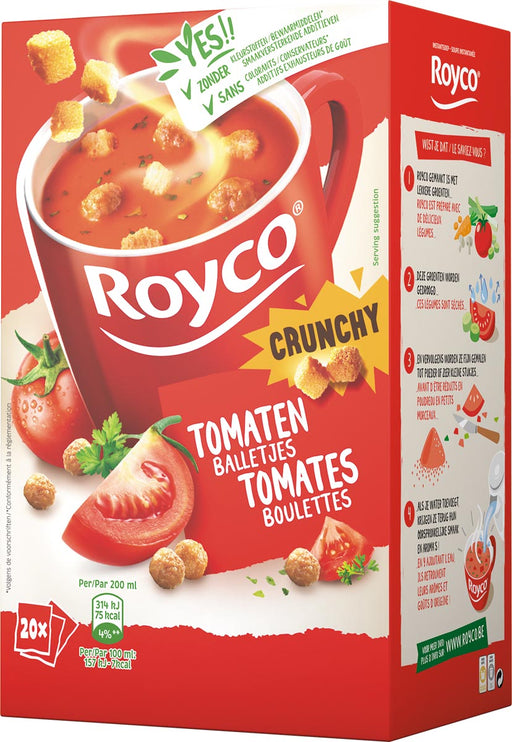 Royco Minute Soup tomaat met balletjes, pak van 20 zakjes 8 stuks, OfficeTown