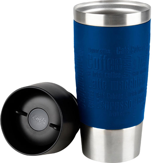 Emsa Travel Mug thermosbeker, 0,36 l, donkerblauw 4 stuks, OfficeTown