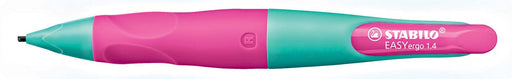 STABILO EASYergo vulpotlood, 1,4 mm, voor rechtshandigen, blister van 1 stuk, turkoois en roze 5 stuks, OfficeTown