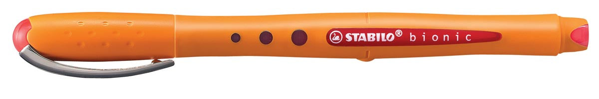 STABILO worker+ kleurrijke roller, rood met medium punt