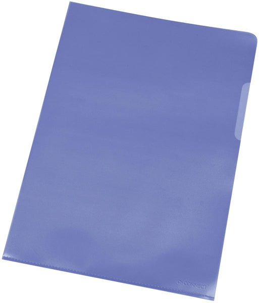 L-map van Q-CONNECT, blauw, 120 micron, 10 stuks