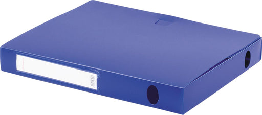 Pergamy elastobox, voor ft A4, uit PP van 700 micron, rug van 4 cm, blauw 12 stuks, OfficeTown
