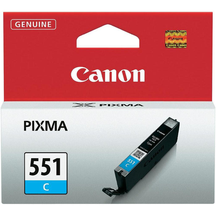 Canon inktcartridge CLI-551C, 332 pagina's, OEM 6509B001, cyaan