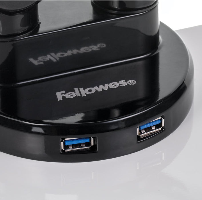 Fellowes Platinum Series Dubbele Horizontale Monitorarm