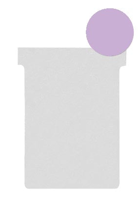 Nobo T-planbordkaarten index 2, ft 85 x 60 mm, violet 5 stuks, OfficeTown