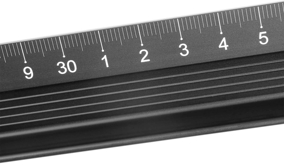 Dahle aluminium snijliniaal, 30 cm - OfficeTown