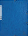Exacompta elastomap uit karton, ft A4, 3 kleppen, set van 3 stuks in 3 tinten blauw (Oceaan) 17 stuks, OfficeTown