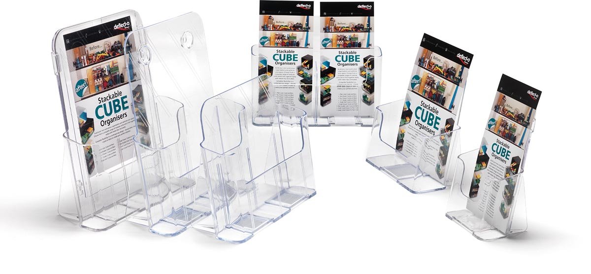 Deflecto folderstandaard liggend 1/3 A4, 11,5 x 10 x 8,5 cm - OfficeTown