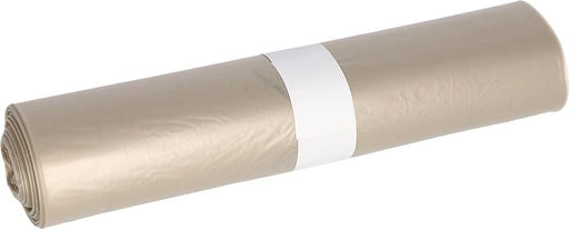 Deiss afvalzakken, 60 - 70 l, transparant, HDPE, 50 stuksrol met 80% gerecycled materiaal - OfficeTown