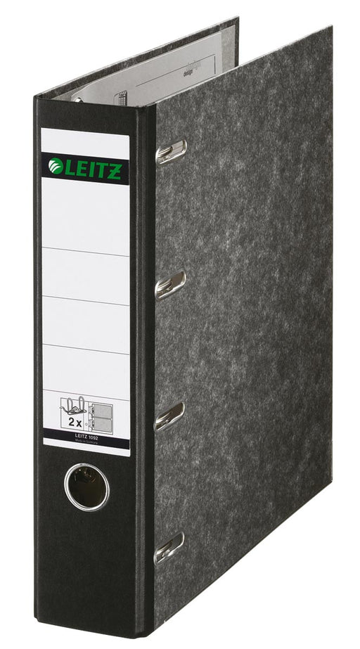 Leitz giro-bank ordner, ft A4, rug 75mm, karton, zwart 5 stuks, OfficeTown