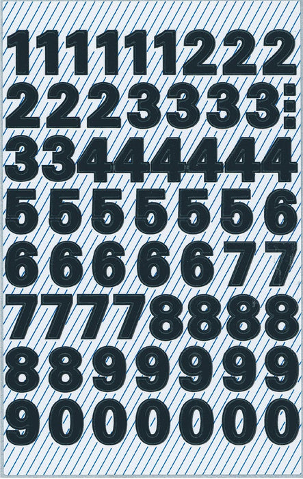 Avery Labels cijfers en letters 0-9, 2 vellen, zwart, waterbestendige folie