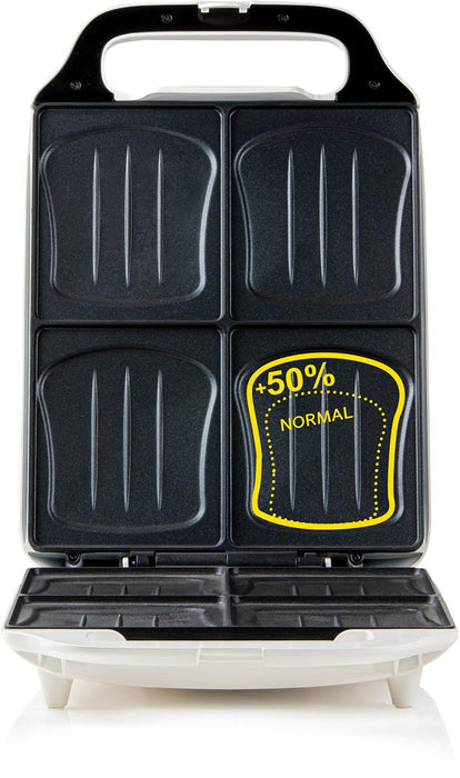 Domo tosti - ijzer Family Tosti XXL, wit - OfficeTown