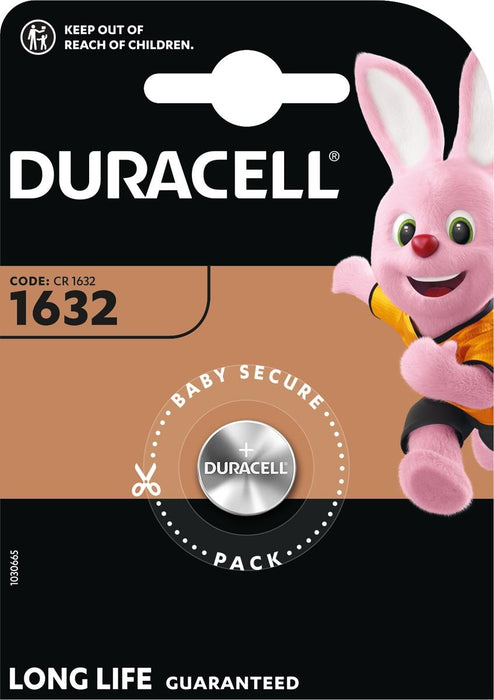 Duracell knoopcel Specialty Electronics CR1632, blister van 1 stuk - OfficeTown