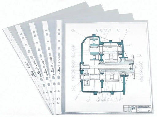 Duurzame geperforeerde showmap, ft A4, 11 - gaats perforatie, 60 micron - OfficeTown