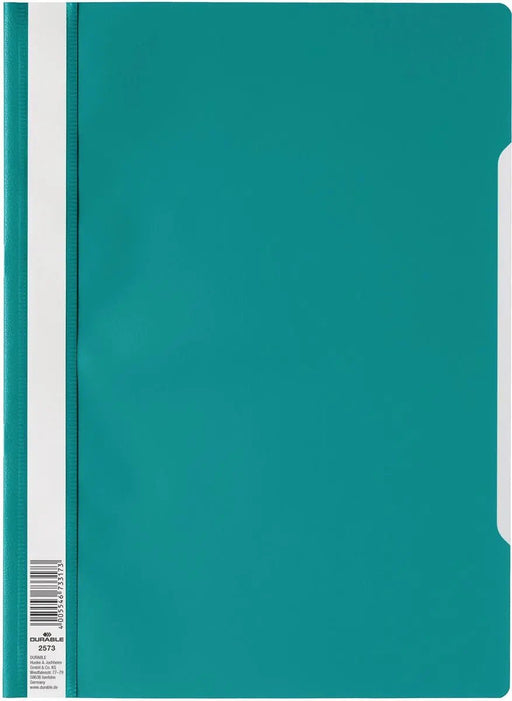 Duurzame snelhechtmappen, petrol 50 stuks - OfficeTown