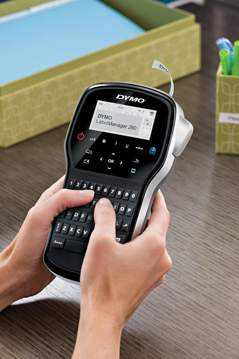 Dymo labelprinter LabelManager 280, qwerty met oplaadbare draagbare functie - OfficeTown