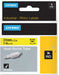 Dymo RHINO krimpkous 24 x 1,5 mm, zwart op geel - OfficeTown