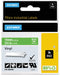 Dymo RHINO vinyltape 19 mm, wit op groen - OfficeTown