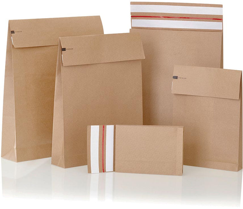 e - Green enveloppen met blokbodem, ft 350 x 250 x 50 + 96 mm, doos van 250 stuks - OfficeTown