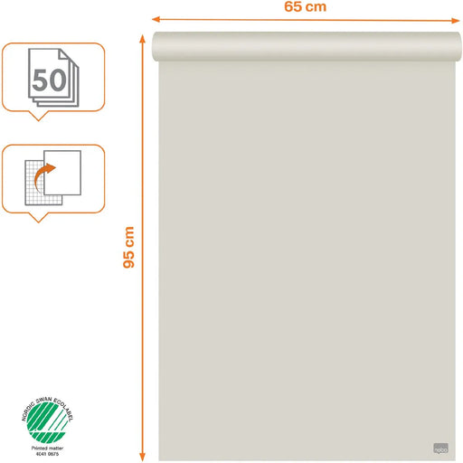Nobo standaard papierblok voor flipcharts, ft 65 x 95 cm, blok van 50 vel 2 stuks, OfficeTown