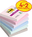 Post-it Super Sticky notes Soulful, 90 vel, ft 76 x 76 mm, 4 + 2 GRATIS 12 stuks, OfficeTown