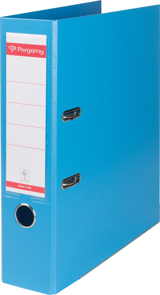 Pergamy ordner, voor ft A4, volledig uit PP, rug van 8 cm, blauw 10 stuks, OfficeTown