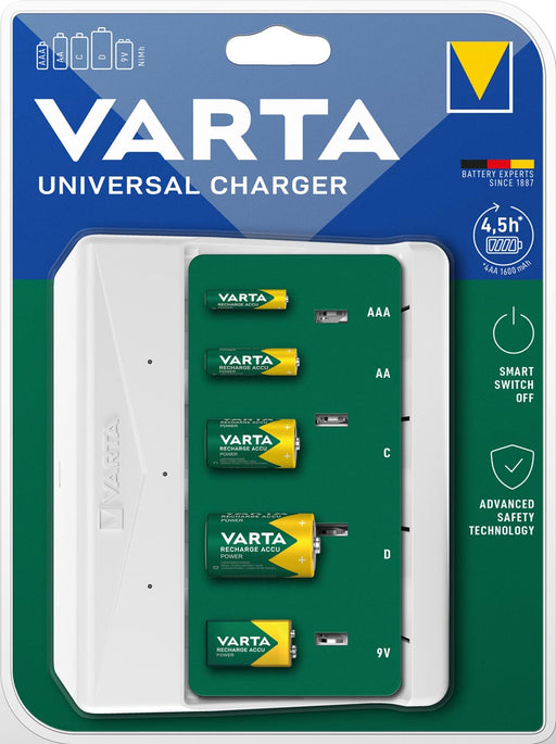 Varta batterijlader Universal Charger, op blister 3 stuks, OfficeTown