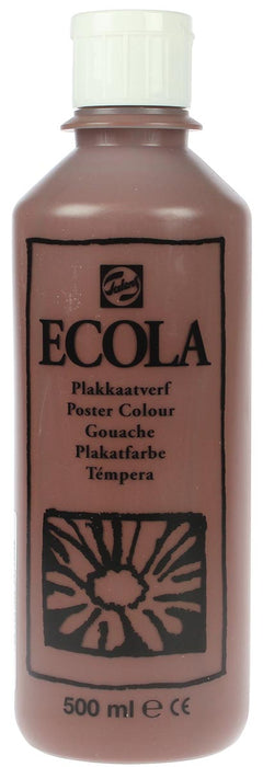 Talens Ecola plakkaatverf 500 ml knijpflacon, bruin met hoge kwaliteit
