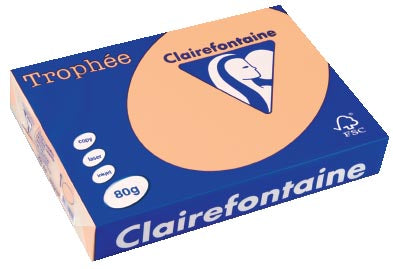 Clairefontaine Trophée gekleurd papier, A4, 80 g, 500 vel, zalm