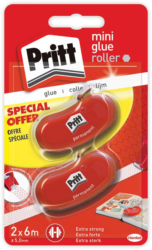 Pritt lijmroller Glue-it Refill, blister met 2 stuks (2e aan halve prijs) 10 stuks, OfficeTown