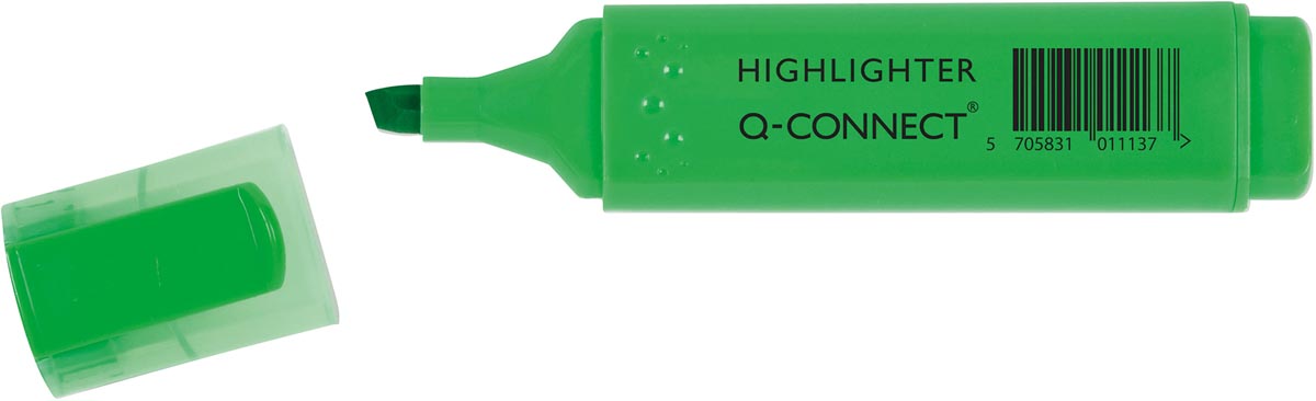 Q-CONNECT fluoriserende markeerstift, groen