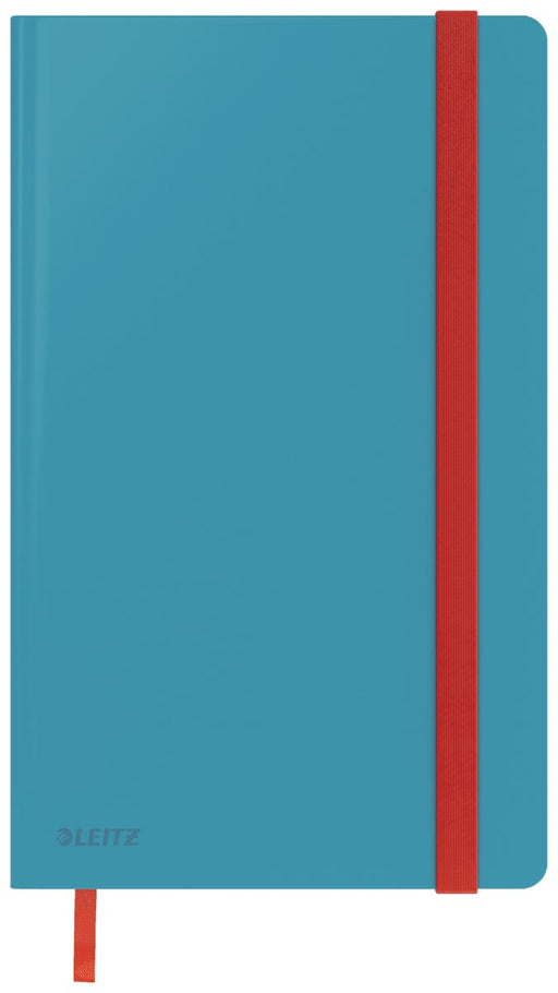 Leitz Cosy notitieboek met harde kaft, voor ft A5, gelijnd, blauw 5 stuks, OfficeTown