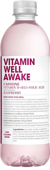 Vitamin Well vitaminewater Awake, 500 ml, doos van 12