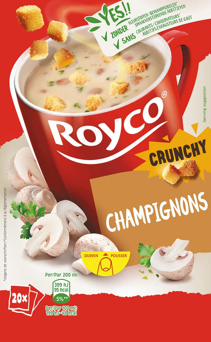 Royco Minuutsoep champignons, doos van 20 zakjes