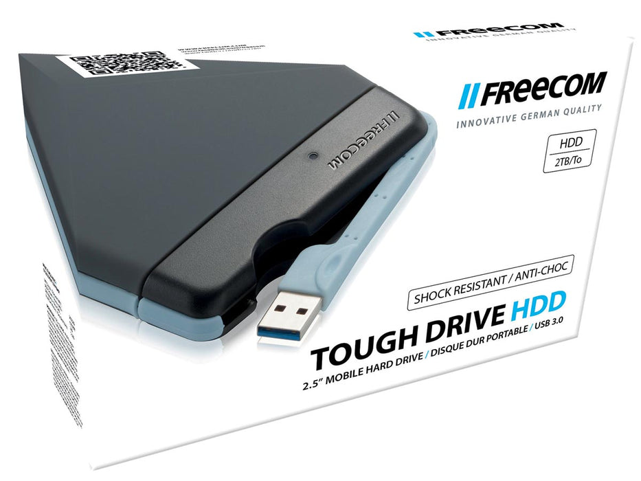 Freecom Tough Drive externe harde schijf, 2 TB met anti-shock bescherming