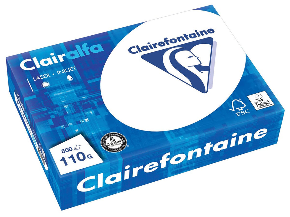 Clairefontaine Clairalfa presentatiepapier A4, 110 g, pak van 500 vel