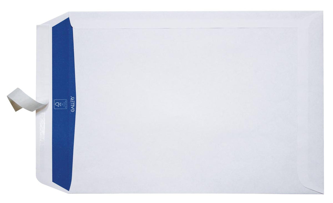 Zakelijke enveloppen met stripsluiting, ft 230 x 310 mm, blauwe binnenzijde, doos van 250 stuks