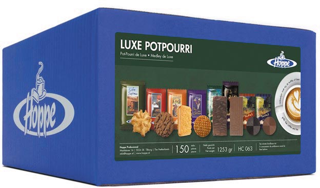 Hoppe koekjes Luxe Potpourri, doos van 150 stuks