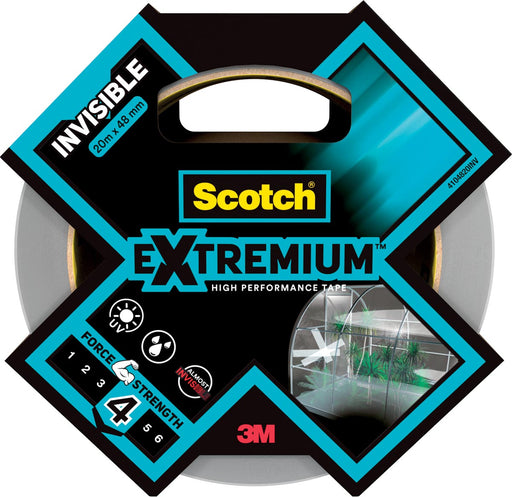 Scotch krachtige tape Extremium Invisible, ft 48 mm x 20 m, transparant 6 stuks, OfficeTown